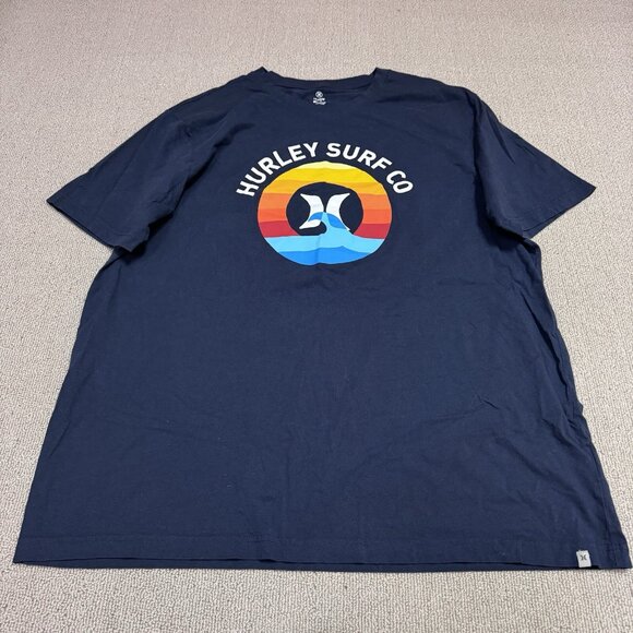 Hurley T-Shirt Men’s Blue Short Sleeve Size XXL - Picture 1 of 12